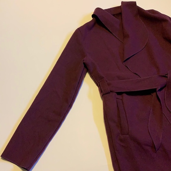 Vintage Long Thin Purple Coat - Women’s Size Small - Picture 3 of 8